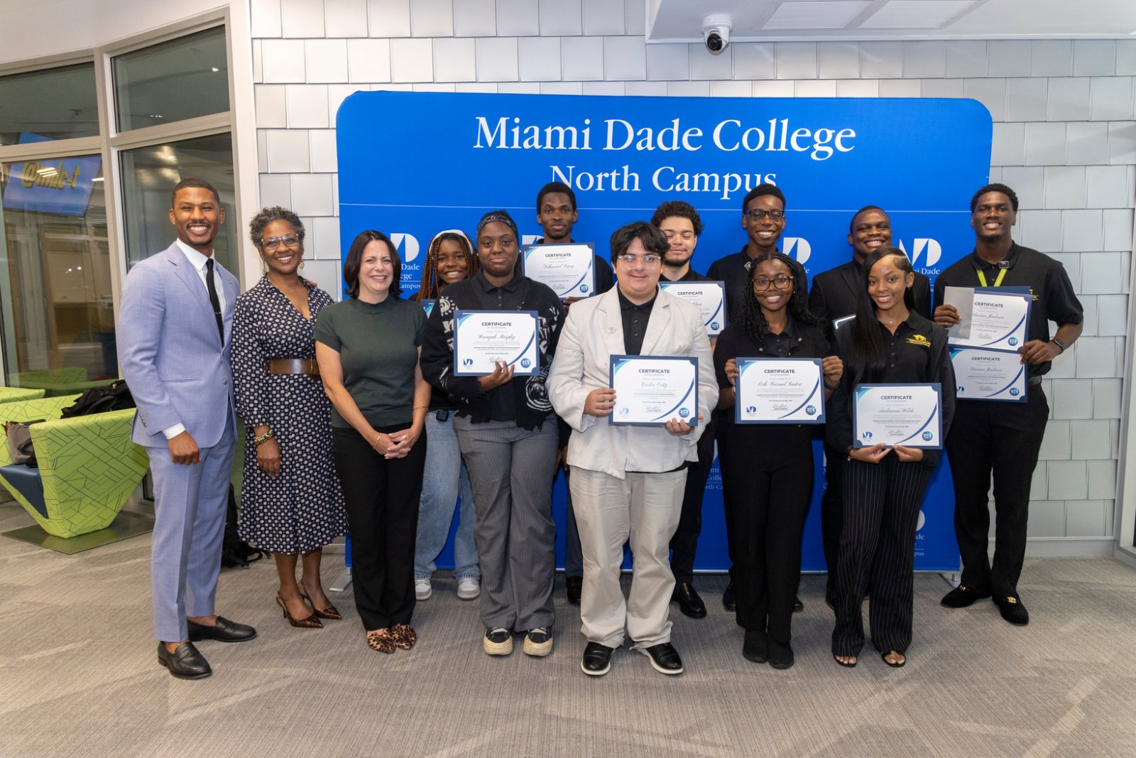 Rising Scholars cohort at the Miami Dade College North Campus capstone